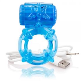 Screaming O Charged Big O Vibrating Cock Ring Blue